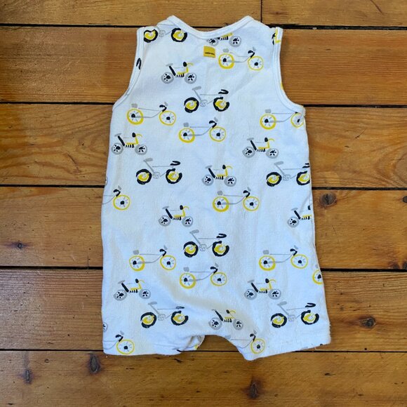 Catimini Baby Tank Shortie Onesie - Bicycle Print - size 9 months (71cm) - Picture 4 of 4